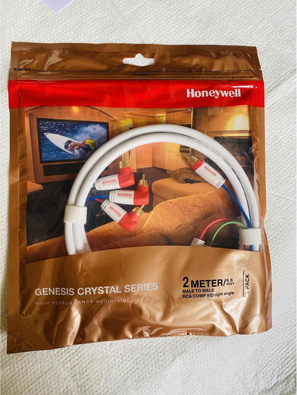 Honeywell Genesis Crystal Series 2 Meter RCA Male to Male Audio/Video Cable 1-PK